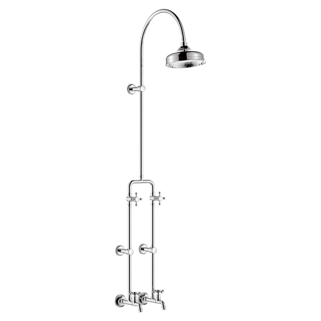 Fienza Lillian Exposed Rail Shower & Bath Set - Chrome