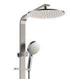 Fienza Empire Slim Deluxe Twin Shower Sus304 - Brushed Nickel