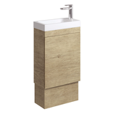 Fienza Denzel Edge 450 Ensuite Vanity - On Kickboard Scandi Oak