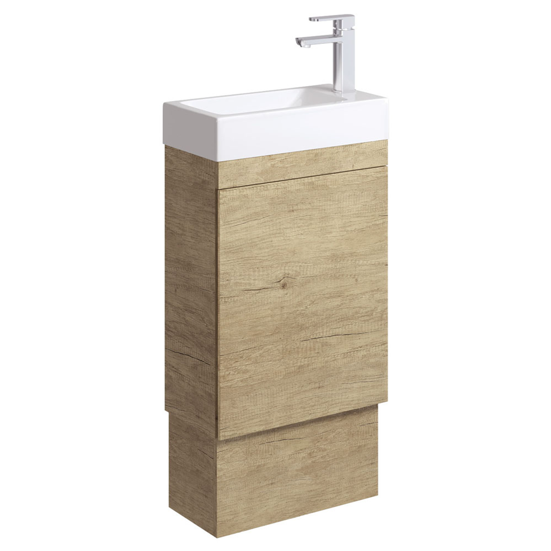 Fienza Edge 450 Ensuite Vanity Scandi Oak - On Kickboard