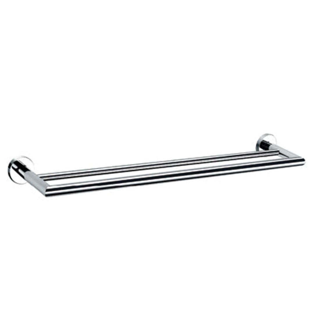 Nero Dolce 900Mm Double Towel Rail - Chrome