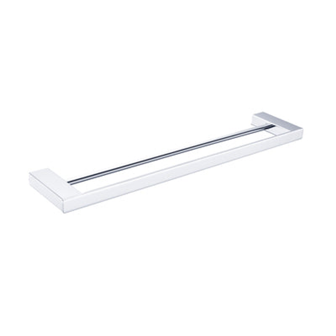Nero Celia 800Mm Double Towel Rail - Chrome