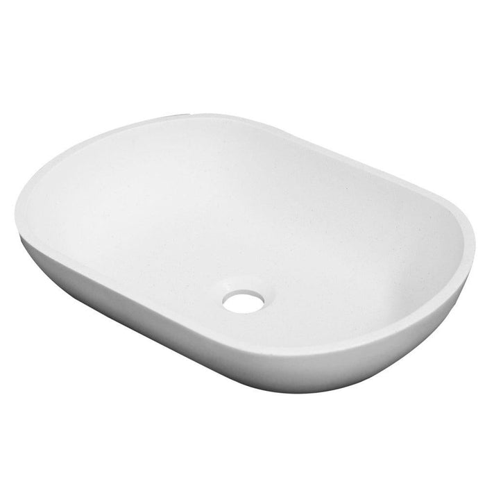 Positano Oval Solid Surface Basin Snow