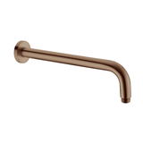Round Nero Shower Arm - Brushed Bronze