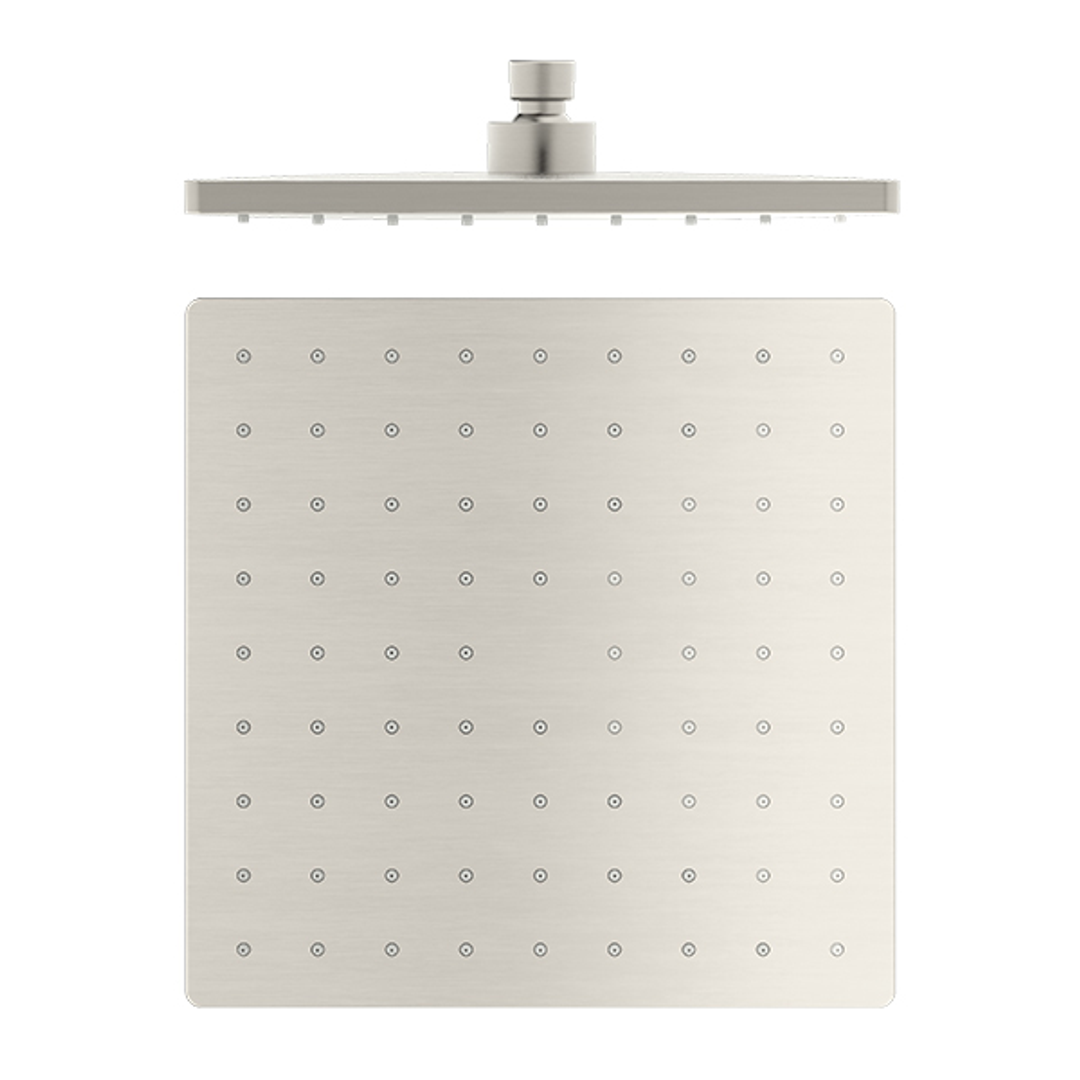 Nero 250Mm Abs Square Shower Head - Brushed Nickel