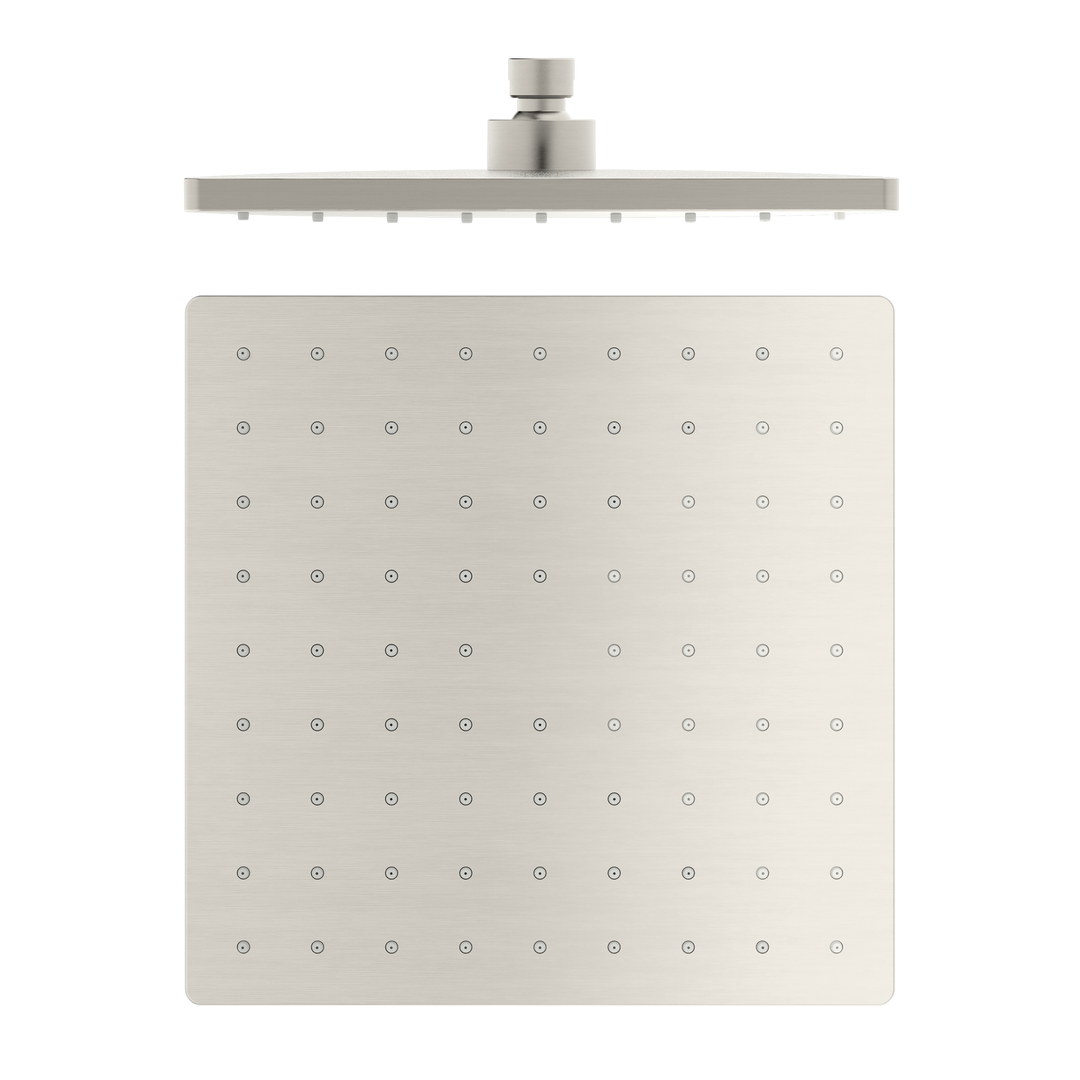 Nero 250Mm Abs Square Shower Head - Brushed Nickel