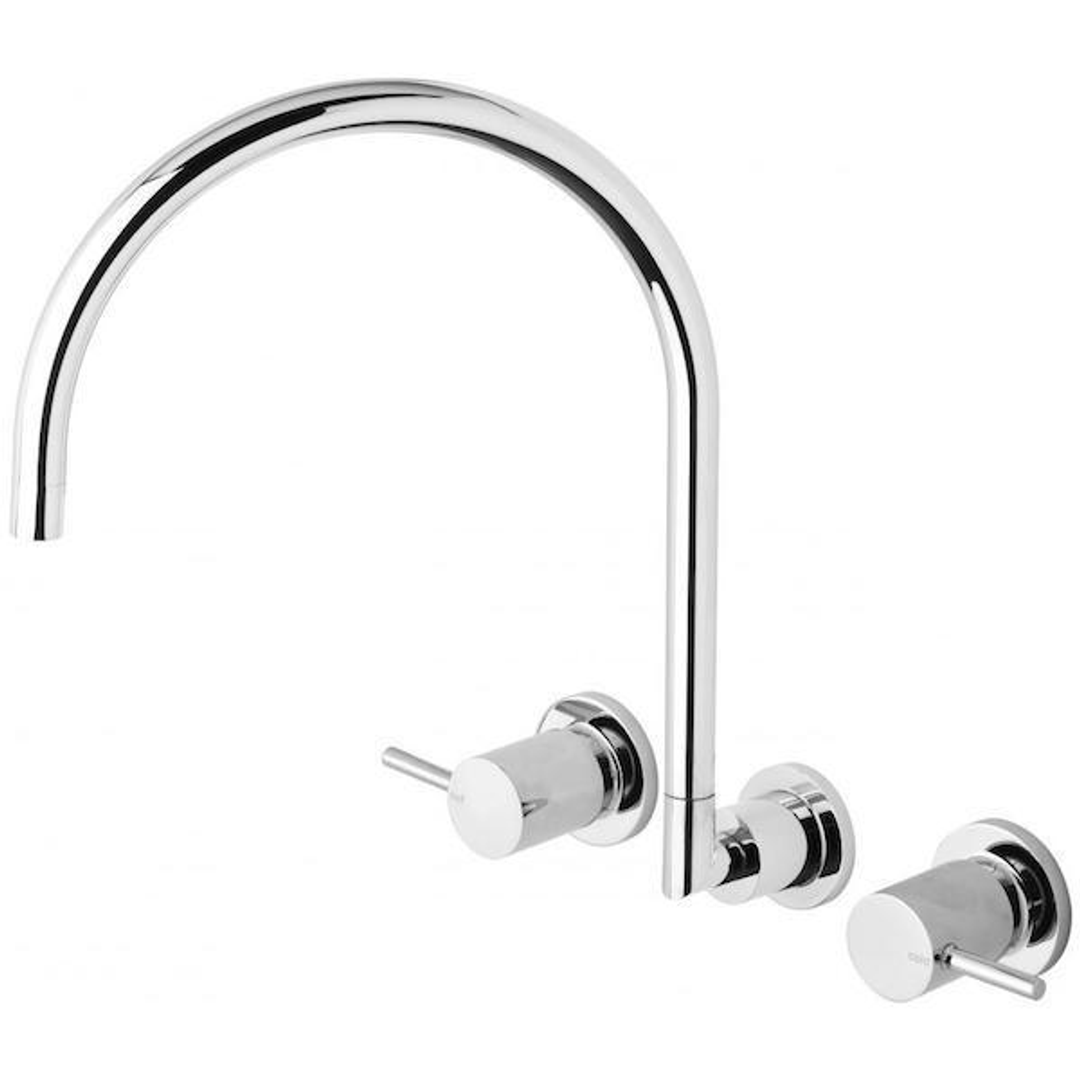 Phoenix Vivid Pin Lever Wall Sink Set G'Neck - Chrome