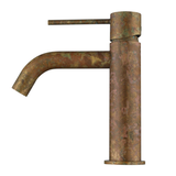Bella Vista Mica Basin Mixer Curved Spout - Living Brass