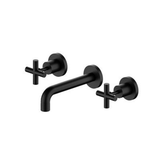 Nero X Plus Wall Basin Set 180mm Spout - Matte Black