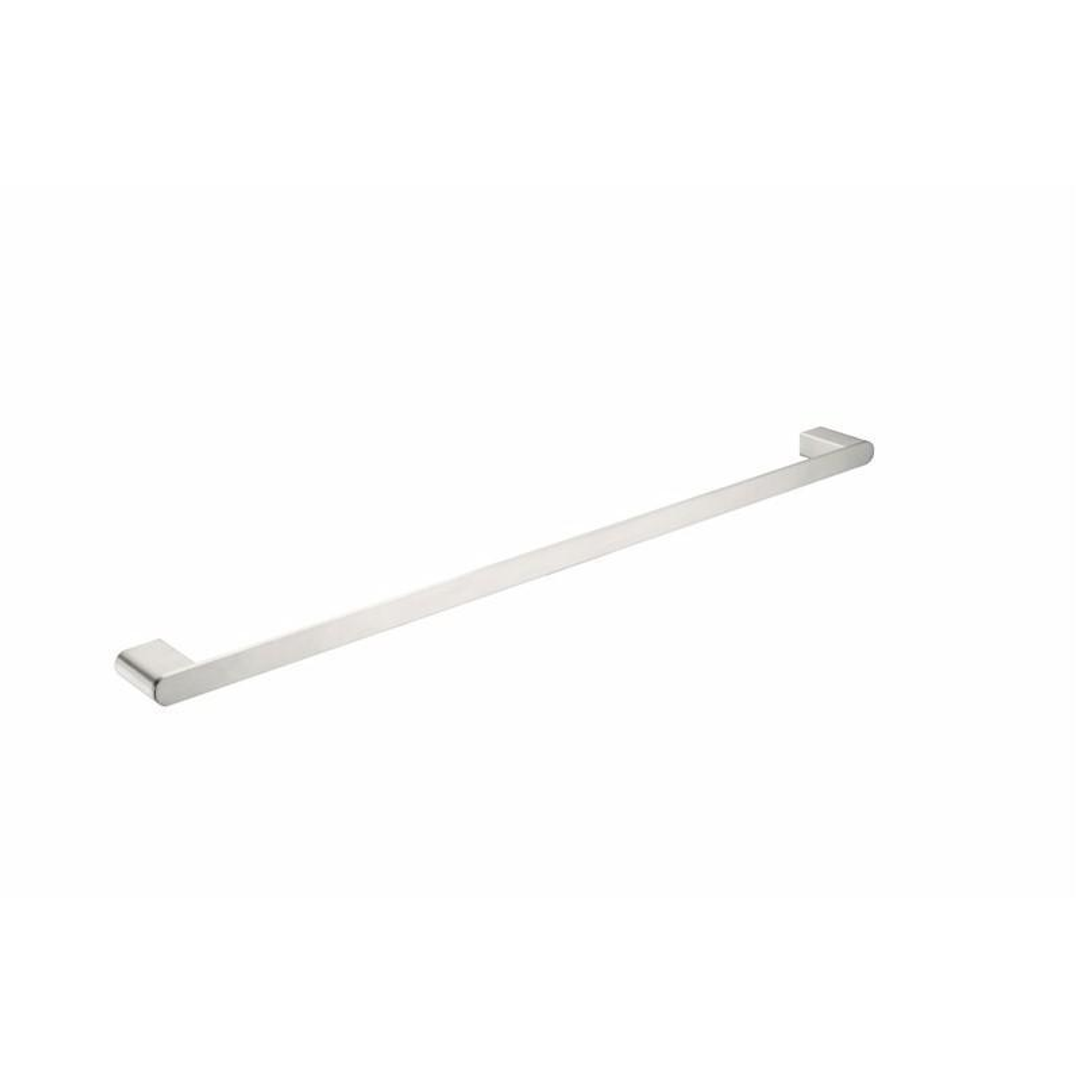 Nero Bianca Single Towel Rail 800Mm - Brushed Nickel