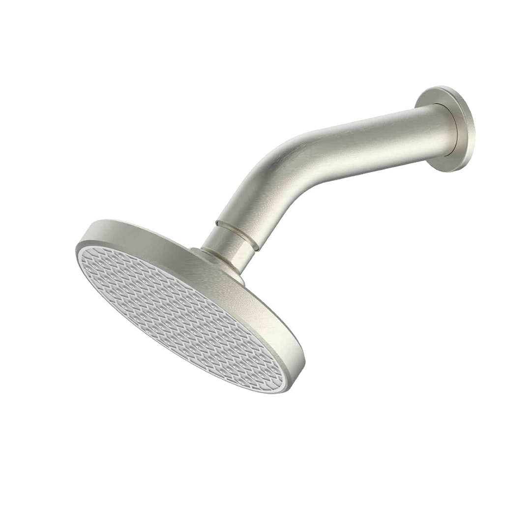 Greens Glide Rainboost Small Shower Rose With Arm - Brushed Nickel