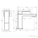 Bella Vista Milos Sink Mixer - Matte Black