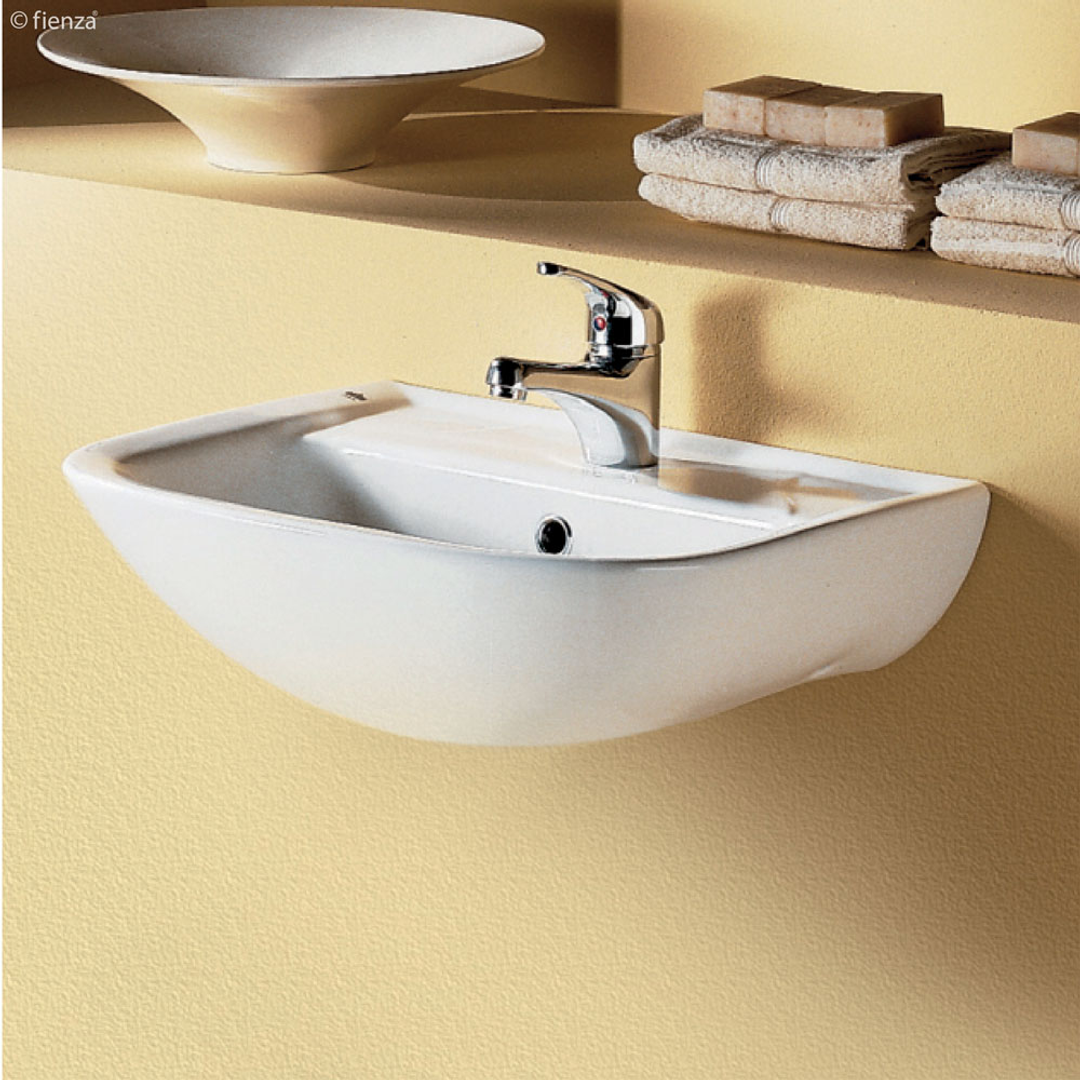 Fienza Lara Wall Basin 1 Tap Hole(