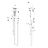Phoenix Ormond Rail Shower - Brushed Gold