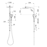 Twin Phoenix Oxley Shower - Chrome