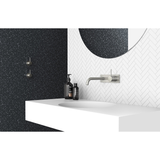 Vivid Slimline Up Wall Basin/Bath Phoenix Mixer Set - Brushed Nickel