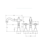 Lillian Shepherds Crook Fienza Basin Set - Matte Black