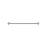 Meir Round Double Towel Rail 600Mm - Polished Chrome
