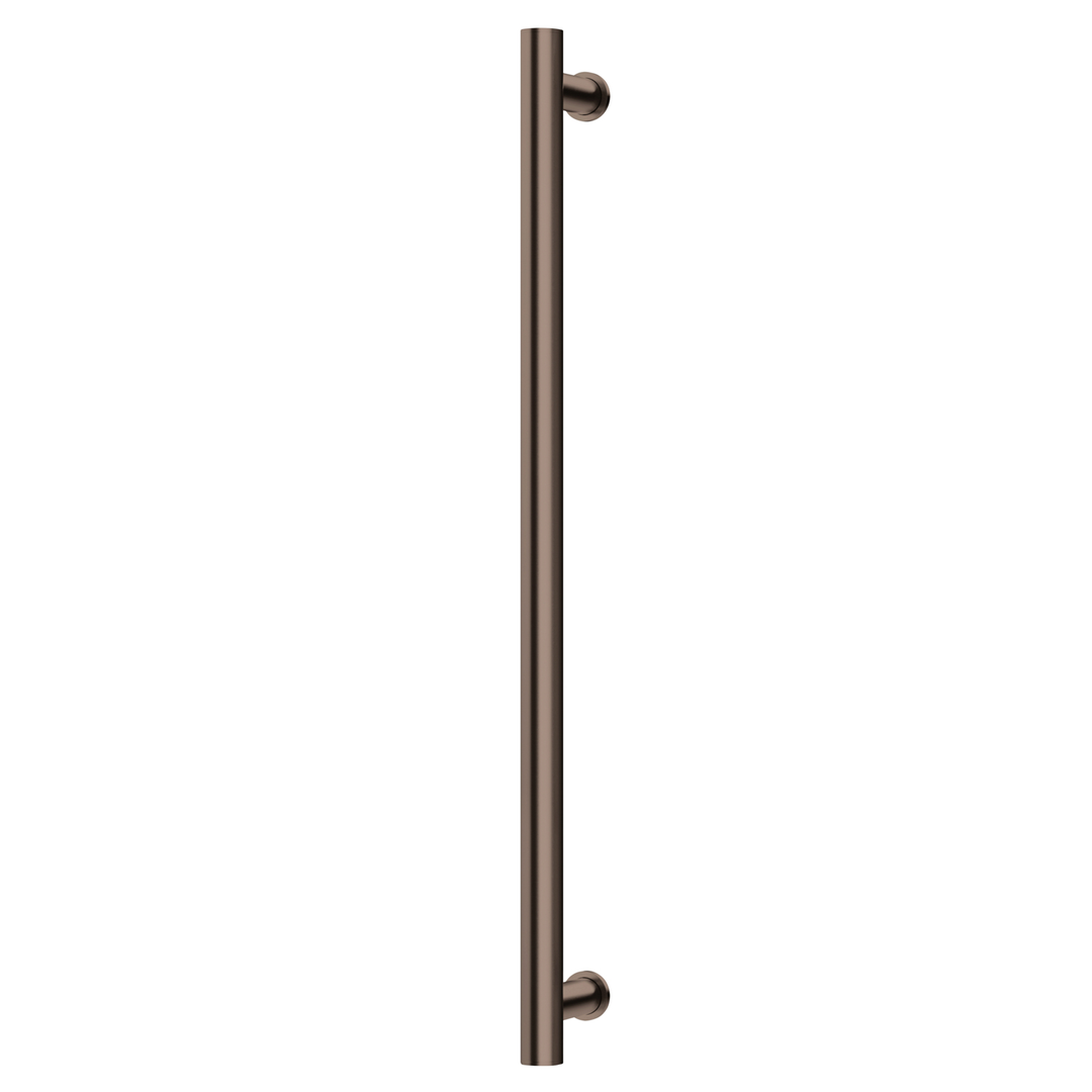 Phoenix Phoenix Heated Towel Rail Round 800Mm - Brushed Bronze
