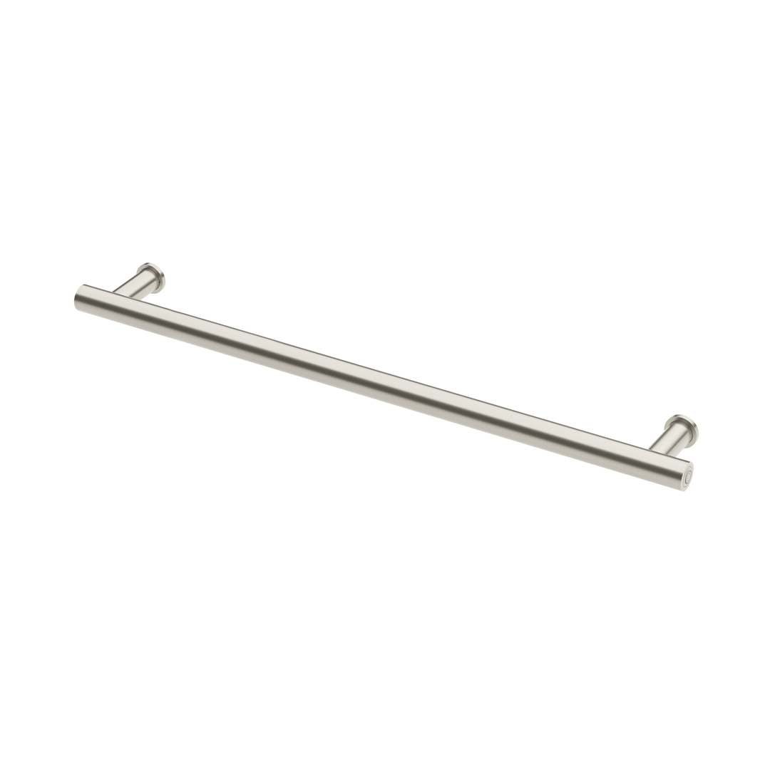 Heated Phoenix Towel Rail Round 800Mm - Brushed Nickel