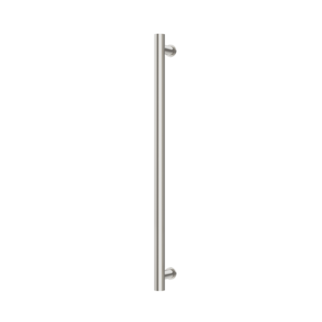 Heated Phoenix Towel Rail Round 800Mm - Brushed Nickel