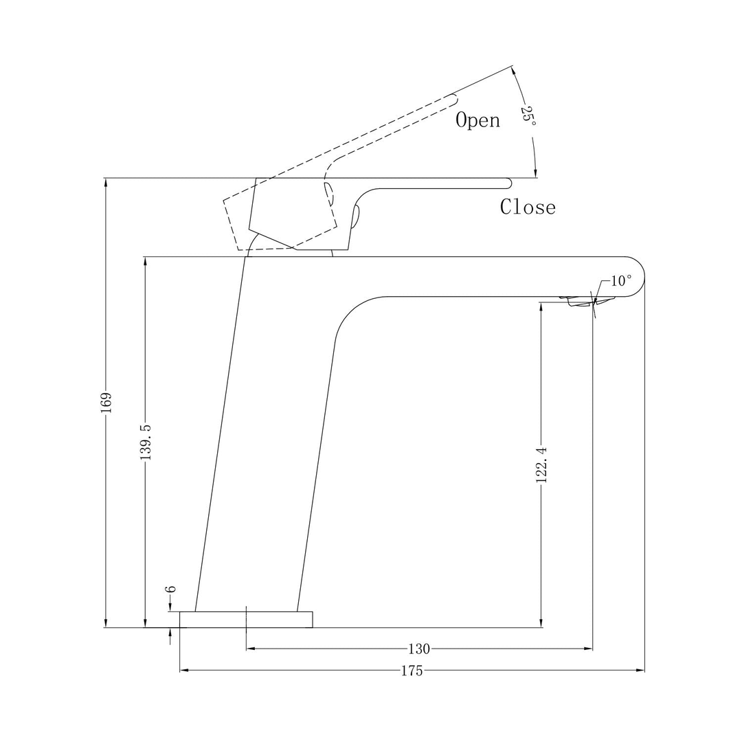 Bianca Basin Nero Mixer Shower - Gun Metal Grey