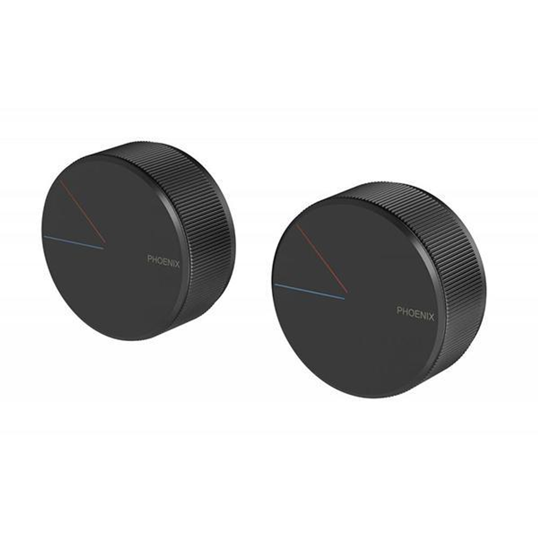 Axia Twin Shower/Wall Phoenix Mixer - Matte Black