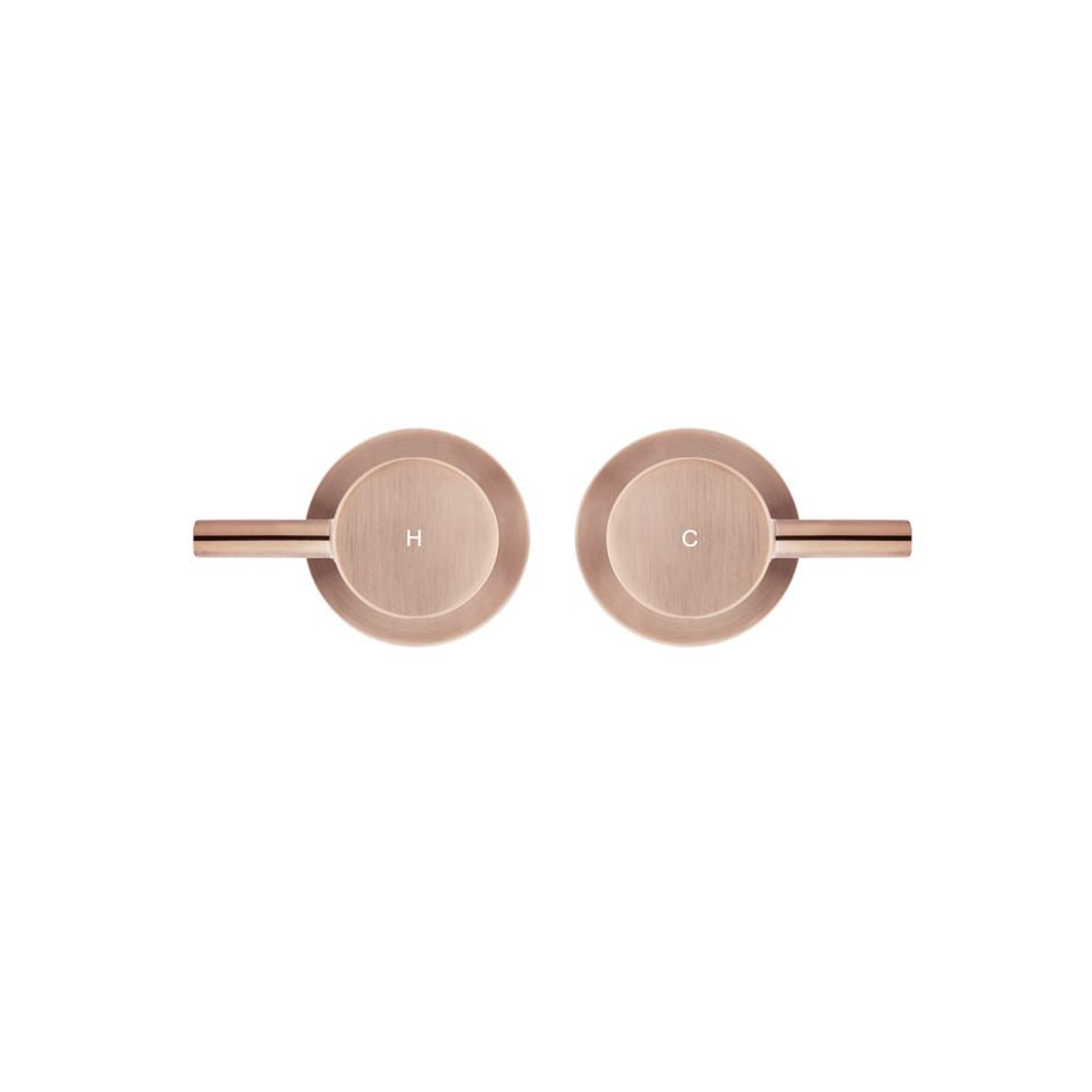 Meir Round Quarter Turn Wall Top Assemblies - Champagne