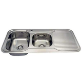 Aspire La Rosa 1 3/4 Bowl 1080X480 S/Steel Sink 1Th Left Hand Bowl