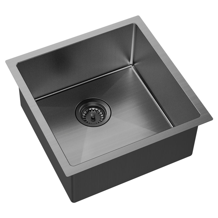 Fienza Hana 32L Single Kitchen Sink - PVD Carbon Metal