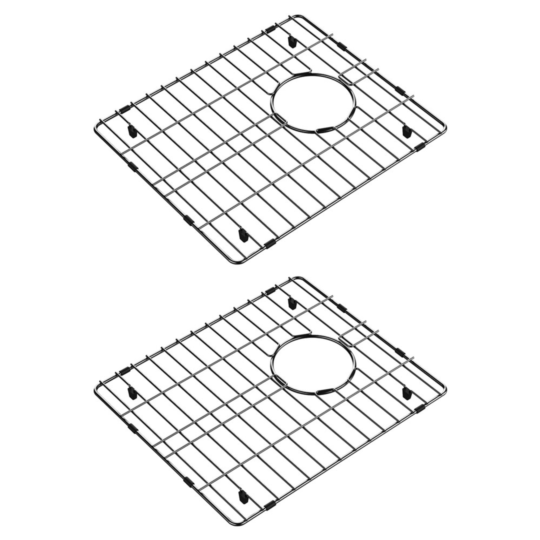 Fienza Hana 27L/27L Double Kitchen Sink Kit - PVD Carbon Metal