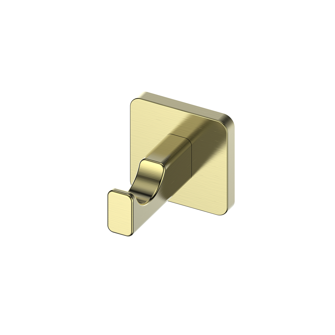 Greens Zuri Robe Hook - Brushed Brass