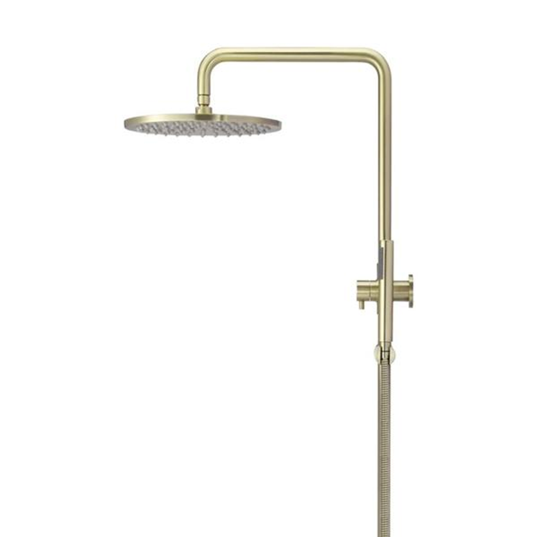 Meir Round Combination Shower Rail 300Mm Rose Single Function Hand Shower - Tiger Bronze