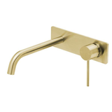 Wall Basin Phoenix Vivid Slimline Mixer Set 230mm - Brushed Gold