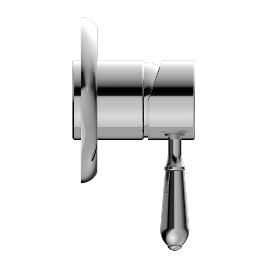 Nero York Shower Mixer With Metal Lever - Chrome