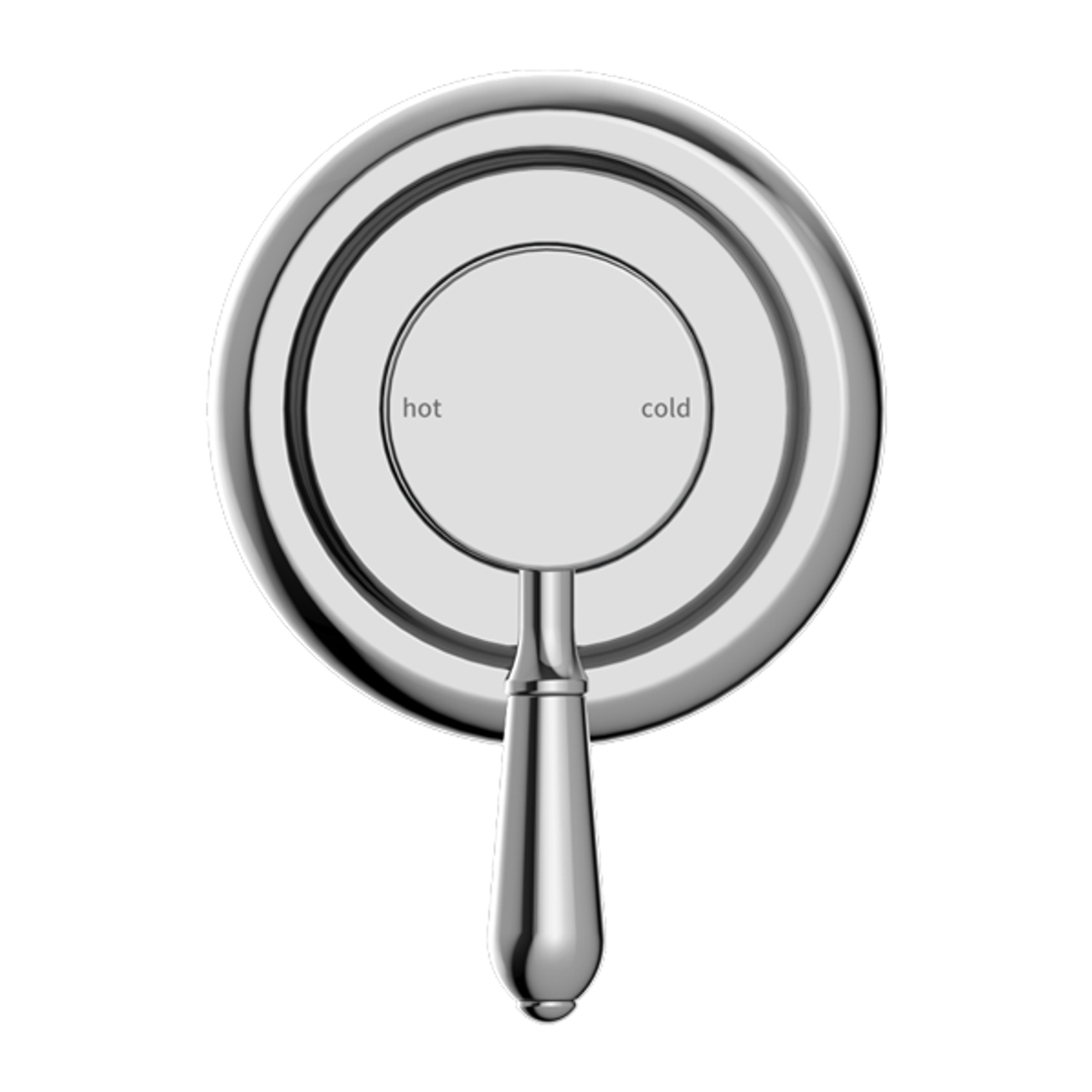 Nero York Shower Mixer With Metal Lever - Chrome