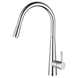 Isabella Deluxe Gooseneck Pull-Out Kitchen Fienza Mixer Chrome