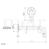 Meir Universal Round Curved Spout - Brushed Nickel