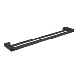 Nero Pearl/Vitra Double Towel Rail 800mm - Matte Black