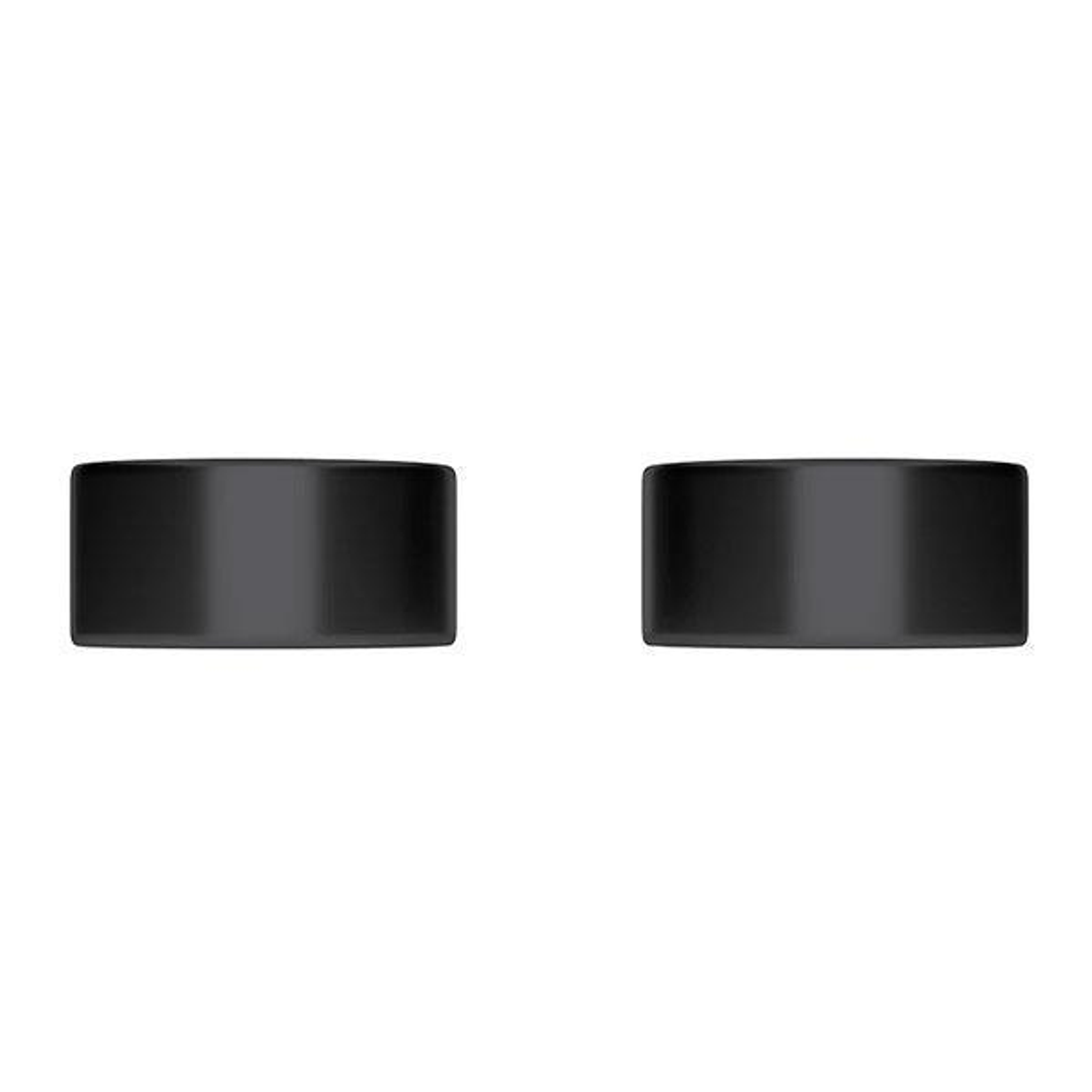 Meir Circular Wall Taps - Matte Black