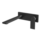 Teel Wall Basin/Bath Phoenix Mixer Set 200mm - Matte Black