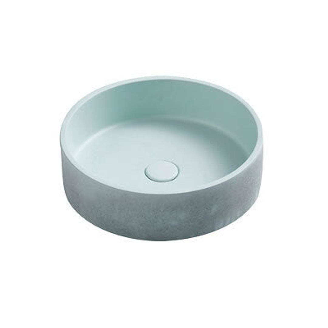 BNK Perugia Concrete Basin 390 X 390 X 120Mm - Pastel Mint