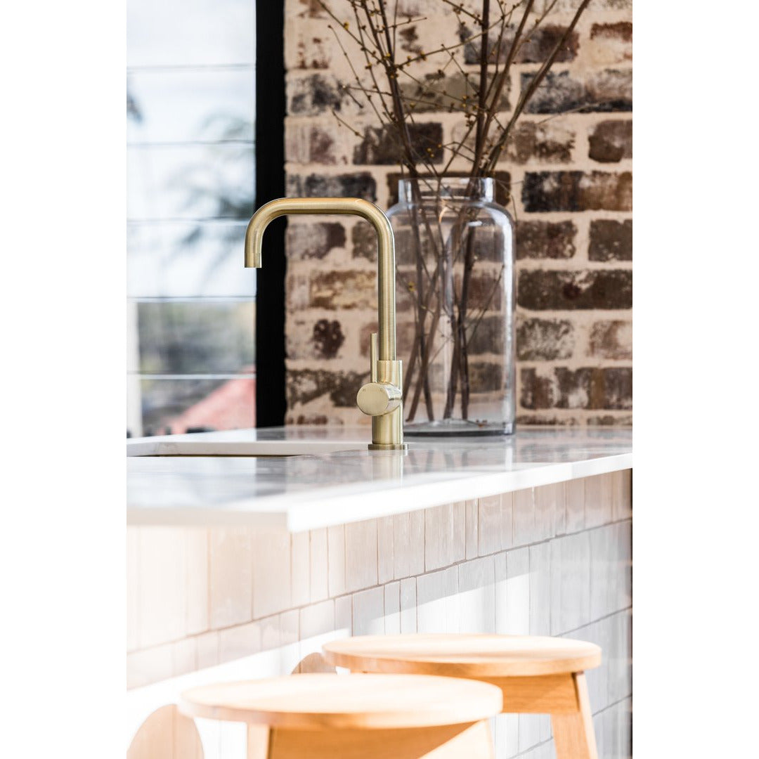 Meir Round Kitchen Mixer Tap - Tiger Bronze