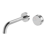 Axia Wall Basin/Bath Curved Outlet Phoenix Mixer Set 180mm - Chrome