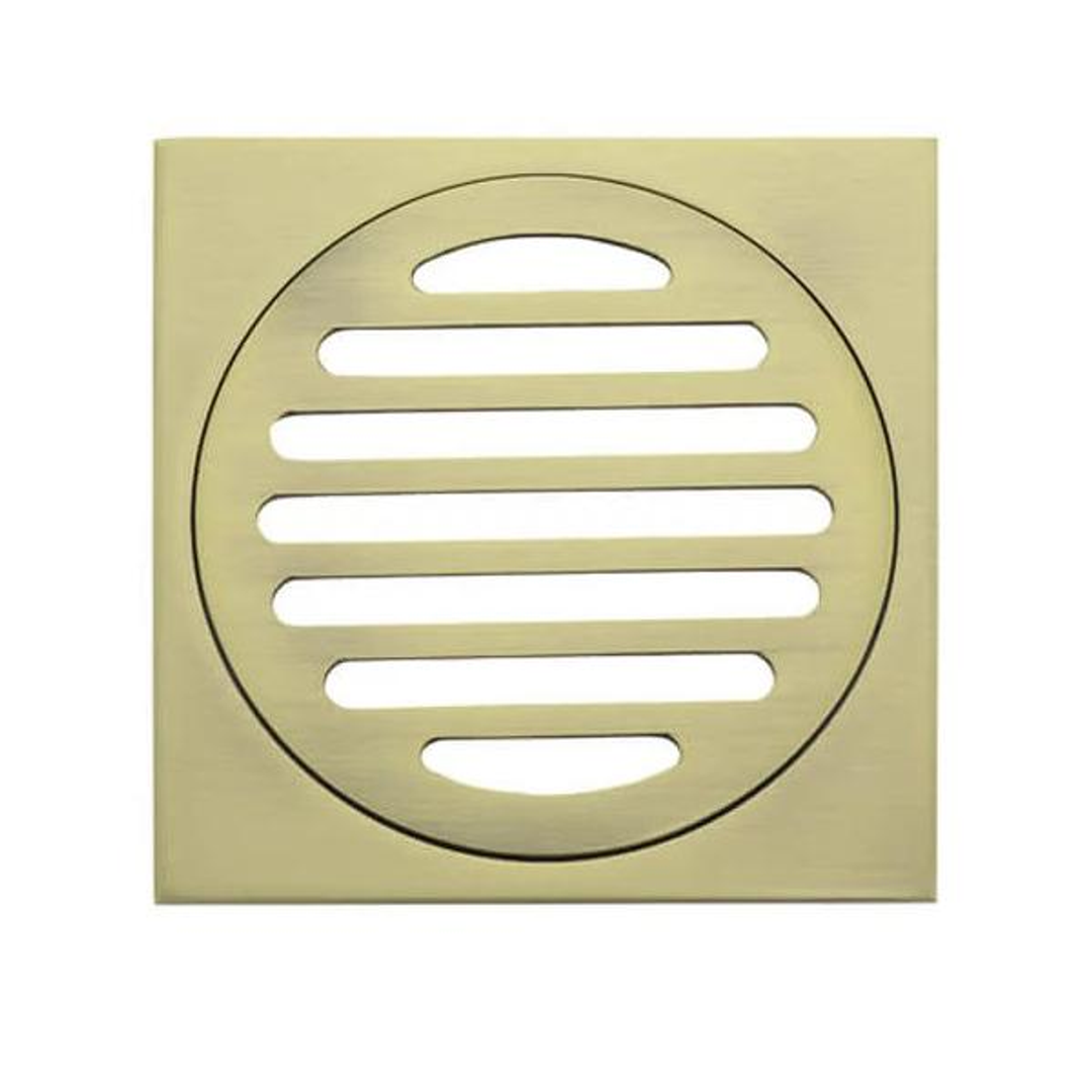 Meir Square Floor Grate Shower Drain 100Mm Outlet - Tiger Bronze