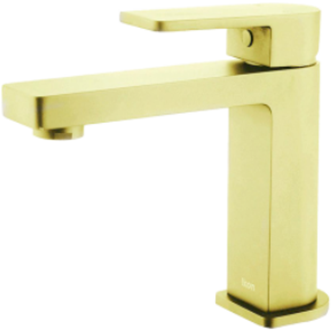 Bella Vista Ikon Flores Basin Mixer - Brushed Gold
