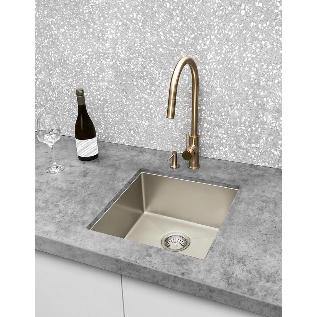 Meir Piccola Out Kitchen Mixer Tap - Champagne