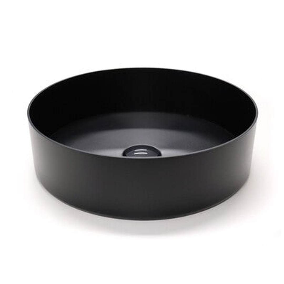 Streamline Venn 400mm Steel Above Counter Basin - Carbon PVD