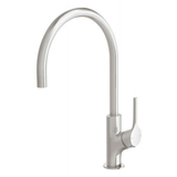 Vivid Slimline Oval Sink Phoenix Mixer 220mm Gooseneck - Brushed Nickel