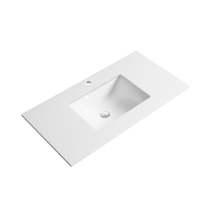 Aulic Leona 1500mm Wall-Hung Vanity - Undermount Basin with Pure Stone Top